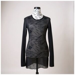 Only Hearts Women’s Long Sleeve Dress with Crew Neck. Black. M/L